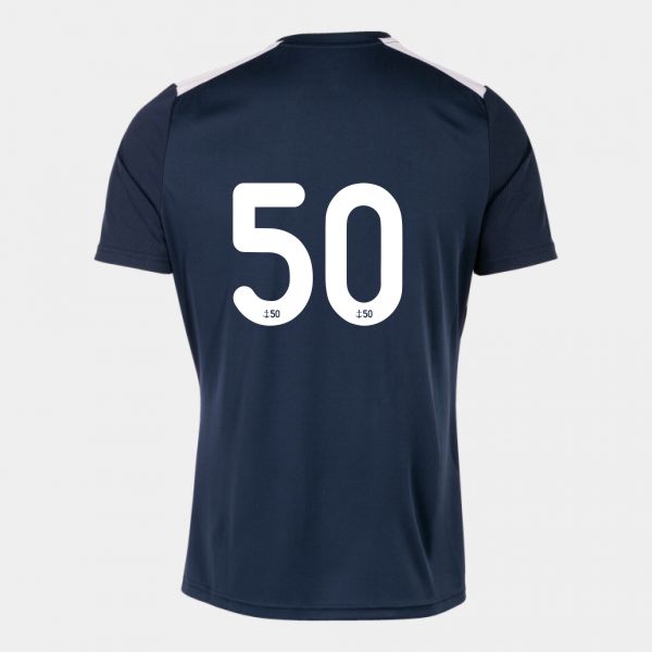 SRJFC Away 50th SS Shirt Navy/White Championship VII