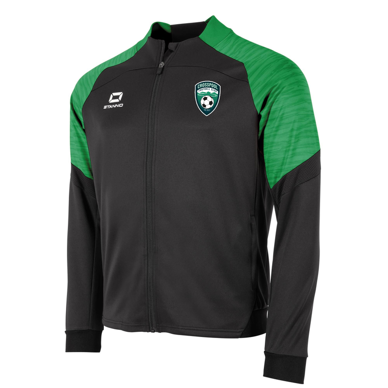 Crosspool FC Stanno Bolt Tracksuit Top - Black/Green