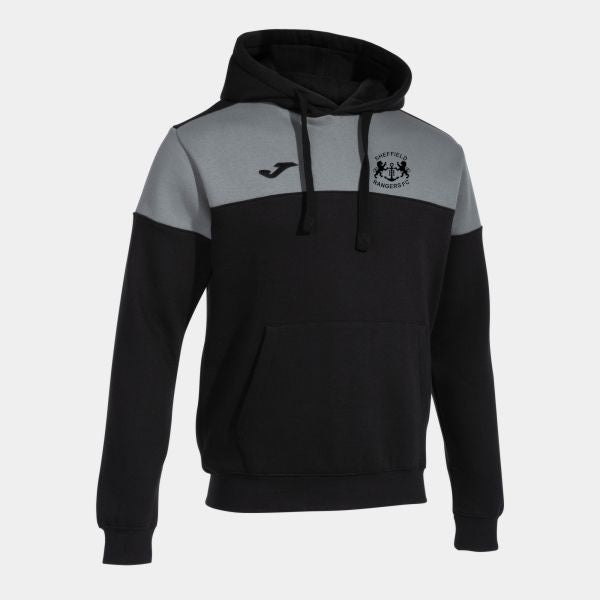 SRJFC Crew V Blended Hoodie - Coaches - Black/Grey