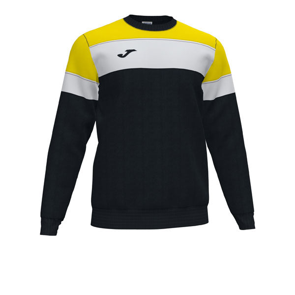 Joma Crew IV Sweatshirt (Black/Yellow/White)