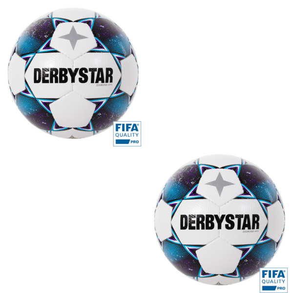 Derbystar Diamond II Elite Match Football - x2 Ball Deal